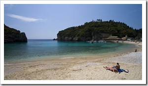 One of the many coves at Paleokastritsa on Kerkyra's west coast