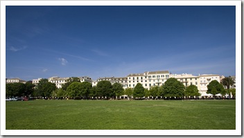 The cricket ground in Kerkyra Town