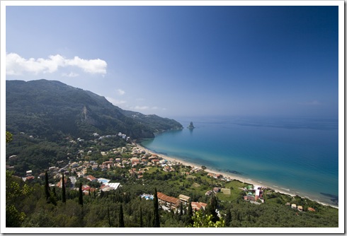 Agios Gordis on Kerkyra's west coast