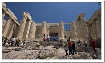 The Propylaia at the main entrance to the Acropolis