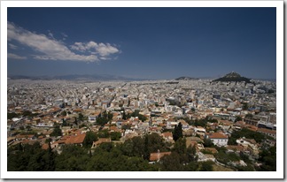 Looking north across Athens from the Acropolis