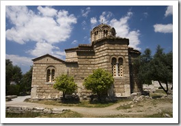 Church on the walk between the Acropolis and the Ancient Agora