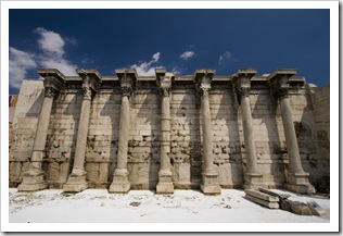 The entrance to Hadrian's Library