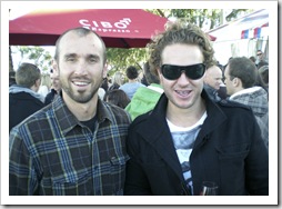 Sam and Todd at the McLaren Vale Sea and Vines Festival