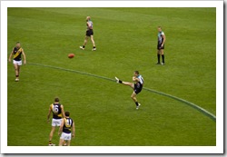 The Port Power and Richmond Tigers AFL game