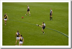 The Port Power and Richmond Tigers AFL game