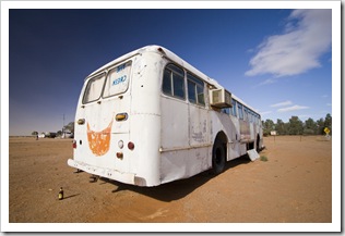 The William Creek bus