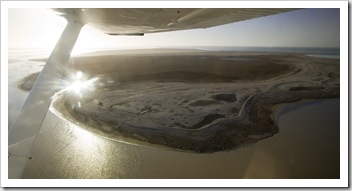 One of Lake Eyre's two large islands