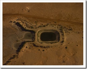 One of the many dams on Anna Creek Station