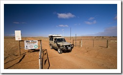Crossing the border from South Australia to the Northern Territory