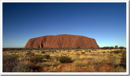 Uluru in the late afternoon sun