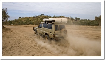 Some of the bulldust on the route between the highway and Purnululu National Park