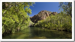 The pools at the base of Twin Falls