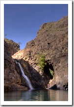 The swimming hole and waterfall at Maguk