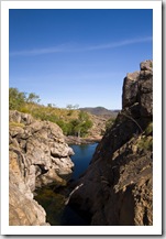 One of the swimming holes at the top of Gunlom waterfall