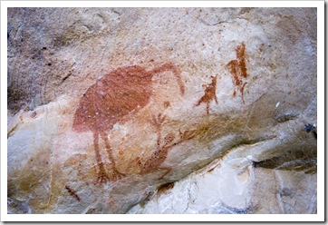 The Aboriginal art along the cliffs of Joe's Creek Walk in Gregory National Park