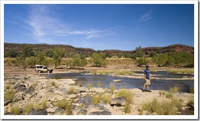 Our afternoon fishing spot on the Victoria River