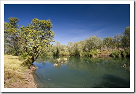 The East Baines River in front of the Bullita Homestead