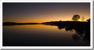Sunset over Lake Kununurra