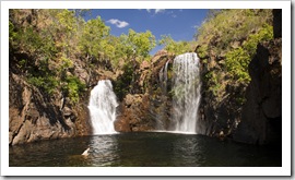 Lisa swimming in Florence Falls