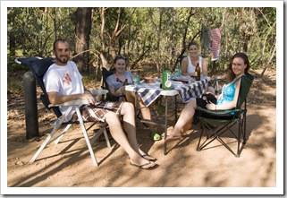 Sam, Sophie, Lisa and Margot at Wangi Falls