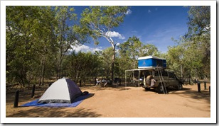 Our campsite at Wangi Falls