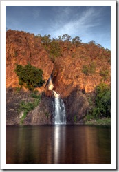 Wangi Falls in the sunset