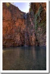 The plunge pool and waterfall at Emma Gorge