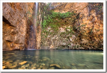 The plunge pool and waterfall at Emma Gorge