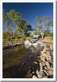 The Pentecost River crossing on the way to our private campsite