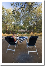 Our campsite on the Pentecost River