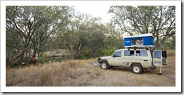 Our campsite on the Pentecost River