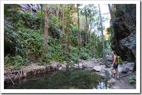 Lisa admiring El Questro Gorge