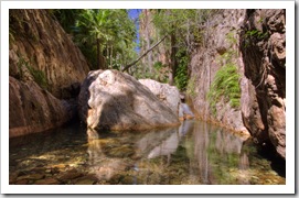 The halfway pool in El Questro Gorge