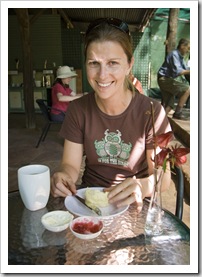 Afternoon Devonshire tea at Elenbrae Station