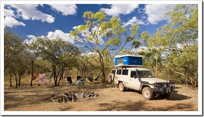 Our campsite at Elenbrae Station