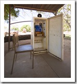 The public phone at Drysdale Station