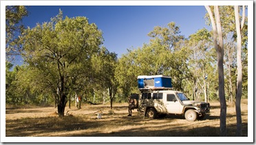 Our campsite at Miner's Pool on Drysdale Station