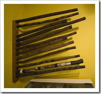 Didgeridoos in the Kalumburu Mission museum