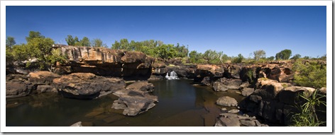 The swimming hole next to our campsite at King Edward River