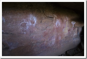 One of the Aboriginal art sites on the hike to Mitchell Falls
