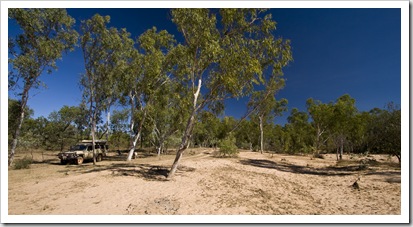 Our campsite next to the Gibb River