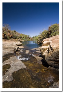 Barnett River Gorge (spot the water monitor in the bottom right corner of the photo)