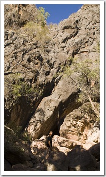 Sam about to enter Tunnel Creek