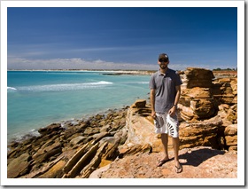 Sam at Gantheaume Point