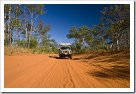 The road from Middle Lagoon