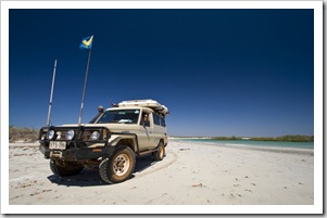 On the sand at Chile Creek