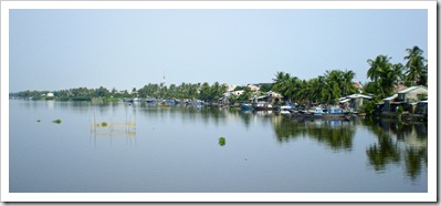 The river between Hoi An and the beach