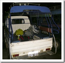 Our tuk-tuk from Luang Praban's airport