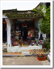 Shoes and fabrics in Hoi An's old town